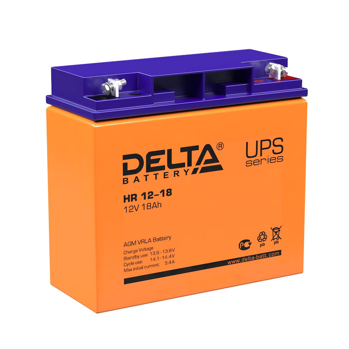 Аккумуляторная батарея Delta HR 12-18