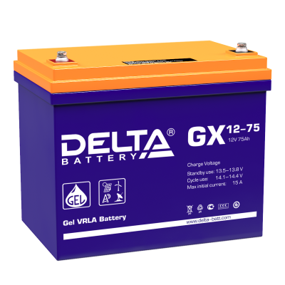 Аккумуляторная батарея Delta GX 12-75