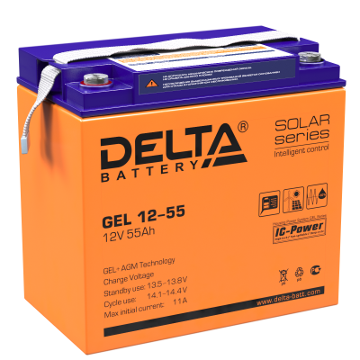 Аккумуляторная батарея Delta GEL 12-55