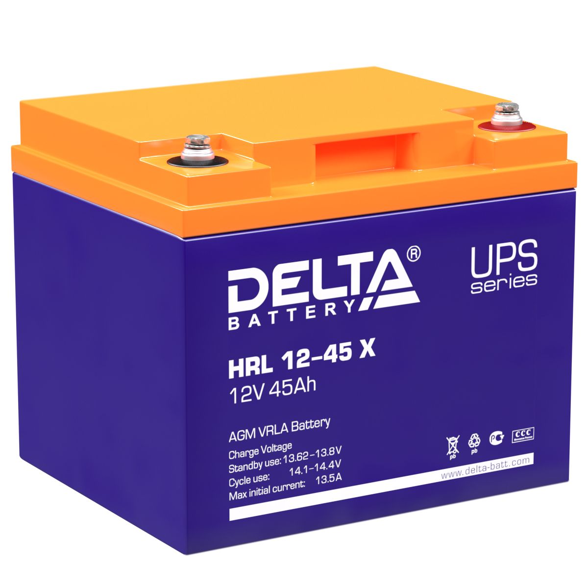 Аккумуляторная батарея Delta HRL 12-45 X