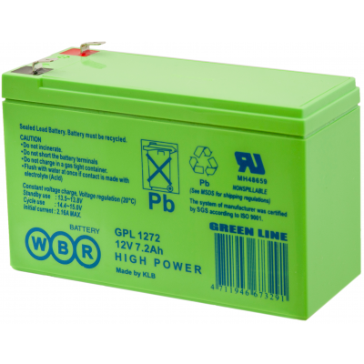 Аккумуляторная батарея WBR GPL 1272